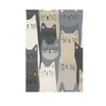 thumbnail image 6 of Yayeee Garden Flag 12" x 18" Double Sided Outdoor Yard Lawn Holiday Decorations, Blue Cute Cats, 6 of 6