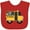 Red, variant on Inktastic School Bus Boys or Girls Baby Bib