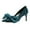 Steel Blue, variant on XYD Women Stylish Bowknot Pointy Toe Pumps Stiletto High Heels Slip On Fashion Bridal Dress Shoes Size 7 Steel Blue
