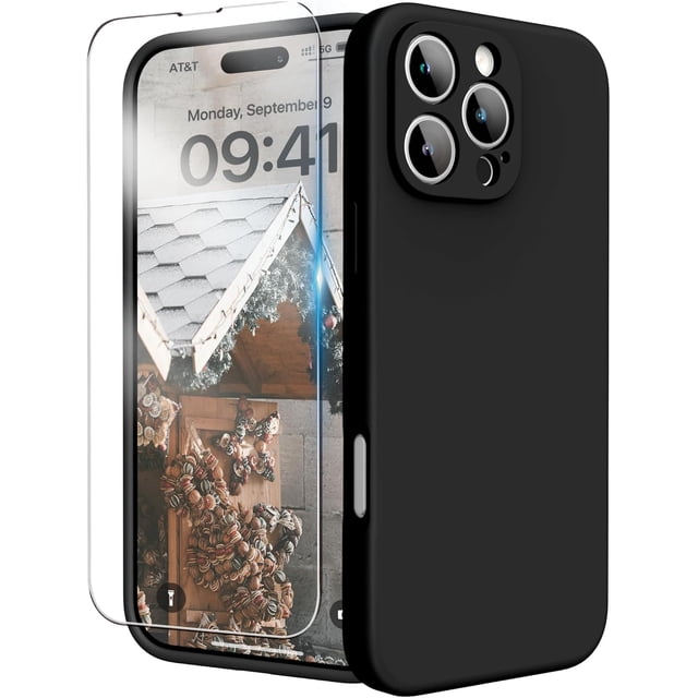 for iPhone 16 Pro Max Case, Liquid Silicone Case with Camera Protection Soft Gel Rubber Cover with Microfiber Lining Shockproof Protective Phone Case for iPhone 16 Pro Max 6.9", Light Brown