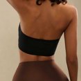 thumbnail image 3 of Ohufall Women's Bras Solid Color Strapless Front Closure Push Up Bandeau Bra with Seamless Wireless Fit Everyday Underwear,30A-42F, 3 of 6