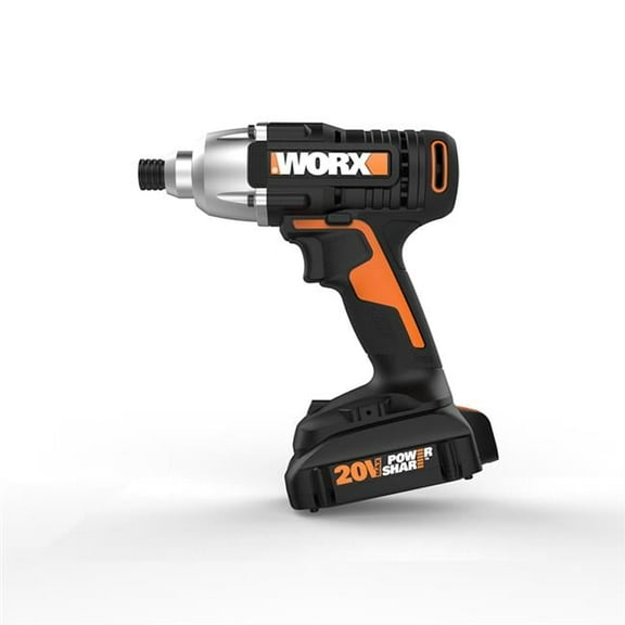 Worx  1500 lbs 20V Cordless Brushed Impact Driver Kit