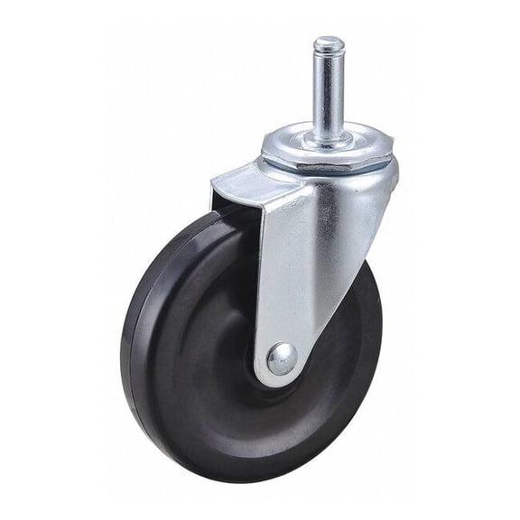 Swivel Stem Caster,Rubber,4 in.,115 lb. 32J993