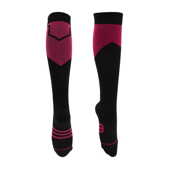 Unique Bargains Cycling Socks Anti Slip Sweat Absorb Anti Friction Outdoor Bike Socks Black Purple Size L-XL Neutral Unisex 1 Pair Color Block Stripes