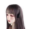 thumbnail image 4 of Auriculares supraaurales retro con cable, estéreo, ligeros, negros, 4 of 8