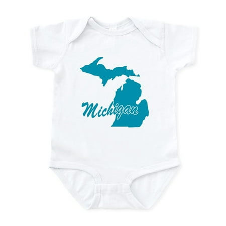 

CafePress - State Michigan Infant Bodysuit - Baby Light Bodysuit Size Newborn - 24 Months
