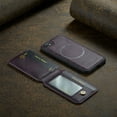 thumbnail image 2 of for iPhone 7 / 8 / SE 2020 / SE 2022 Case [Compatible with MagSafe] Removable Card Holder Magsafe case Wallet 2 in 1 Detachable Back Cards Slot Premium PU Leather Magnetic Car Holder Mount case,Purple, 2 of 10