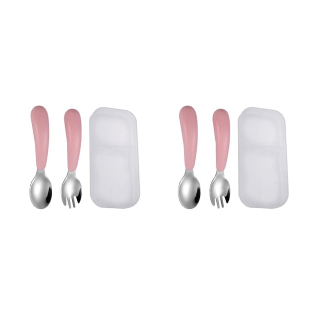 Toystoory Vajilla para niños, cuchara, tenedor, forma de alimentación de bebé, cuenco, cubertería antideslizante, juego de platos, Type3 NO3