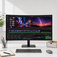 thumbnail image 4 of Deco Gear 40" Curved 5K2K Ultrawide Monitor, 5120×2160, 21:9, 120Hz, 5ms, IPS Panel, HDR, Adaptive Sync, USB-C, HDMI, DisplayPort, Built-in Speakers, Adjustable Stand, 4 of 6