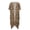 Classic Brown Leopard Print, variant on Polyester Long Kimono Swimsuit Cover Up for Beach Casual Fashion The Image of the British Flag