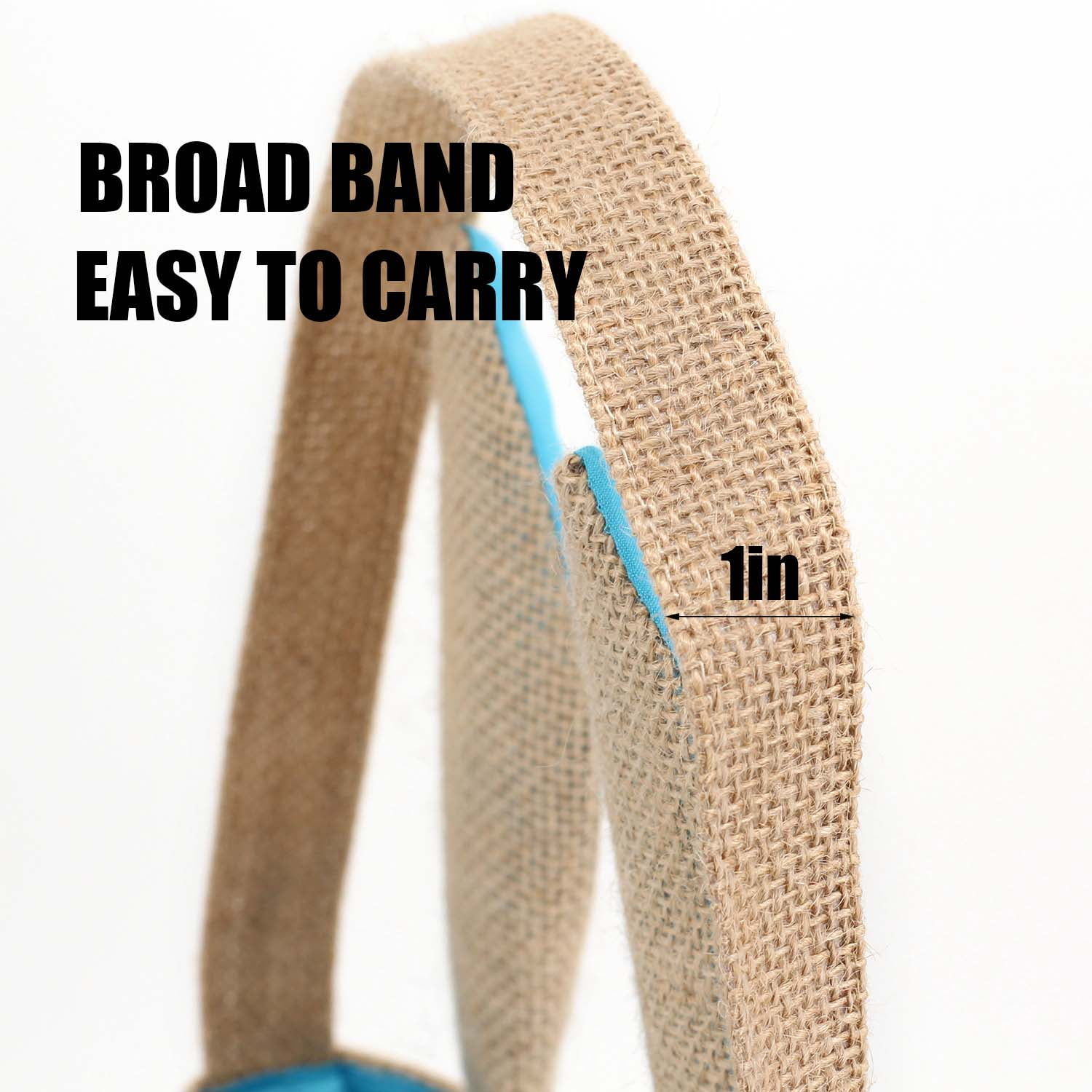 Easter Bunny Bag & Basket for Egg Hunts. Children's Tote Handbag Container with Bunny Ears Design, for Carrying Eggs, Candy, Gifts at Easter Party. (Bunny Ear Jute Tote Random colors 4 pk)