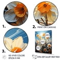 thumbnail image 3 of Designart "Sunny Daffodil Blossom" Daffodils Floater Framed Wall Art Living Room, 3 of 5
