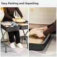 thumbnail image 6 of Luggage Rack Set of 2 Foldable Folding Suitcase Stand for Bedroom Guest Room Gray, 6 of 8