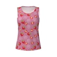 thumbnail image 4 of Easygdp Cute Strawberry Women's Workout Tank Top, Running Top, Hiking Shirt, Quick-Dry for Running, Yoga, Hiking - Large, 4 of 9