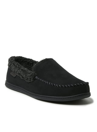 Men's dearfoams microsuede whipstitch trim clog slippers sales