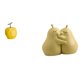 thumbnail image 1 of Escultura de fruta de , adorno coleccionable, estatua de mesa, decoración geométrica para festivales, oficina, soporte para libros con forma, 1 of 8