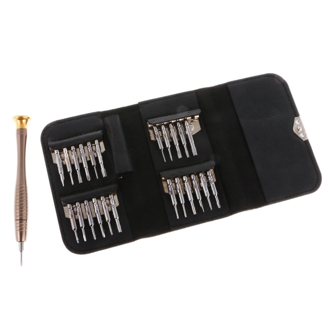 24 Piezas Destornildor de Precisión Herramientas de Reparación de Reloj Móvil SM SunniMix Kit de reparación de reloj