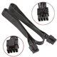 thumbnail image 3 of CPU 8 Pin Male to CPU 8 Pin (4+4 pin) Male EPS-12V Motherboard Power Adapter Cable for Corsair Modular Power Supply 60cm, 3 of 5