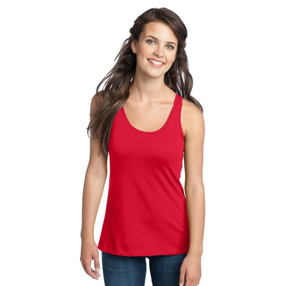 District Teen Female Women Plain Sleeveless Tank New Red 4X-Large