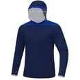 thumbnail image 6 of FAHUOMU Mens UPF 50+ Sun Hoodie Long Sleeve Fishing Shirt Loose Fit Swim Lightweight Qucik Dry Rash Guard SPF UV Hiking Shirts, 6 of 6