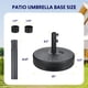 thumbnail image 3 of Base para paraguas iPower de plástico HDPE de 22,68 kg de capacidad, color negro, 3 of 4