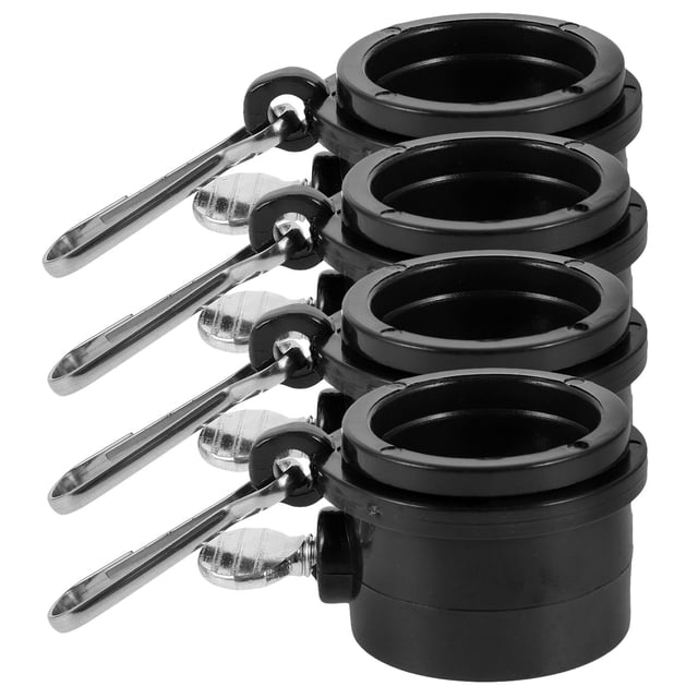 unbranded 4Ud Juegos De Para Mástil Con Clip Negro Para Reemplazar Piezas Dañadas