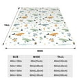 thumbnail image 3 of Bixox Fleece Blanket Sea Creatures Pattern Super Soft Double-Sided Microfiber Flannel Blanket for Sofa, Bed, Couch,Suitable for All Seasons - 80"x60", 3 of 5