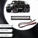thumbnail image 3 of Rc Techo del Coche Led Barra de Luz 70mm Reflector de Luz para 1/10 Trxxas Trx4 Trx6 G63 para Axial Scx10 D90 Crawler, 3 of 5