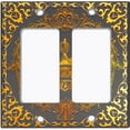 thumbnail image 6 of Metal Light Switch Plate Cover Elegant Black Crown Frame FRA020, 6 of 13