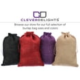 thumbnail image 4 of CleverDelights 18" x 24" Burlap Bags - 2 Pack - Natural Jute Burlap Drawstring Sacks, 4 of 5