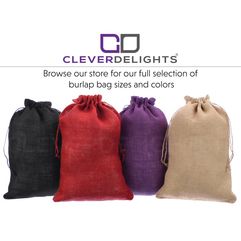 5 Pack - CleverDelights Premium Burlap Bag - 23 x 40 - Heavy Duty  Stitching - Natural Jute Burlap Sack