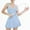 Blue, variant on Womens Tennis Dress With Built In Shorts And Padded Bra Athletic Workout Gym Dress Sleeveless Casual Mini Dress Dress for Women for Day Fall Dresses for Women Petite Dress with Shorts Womens Loose