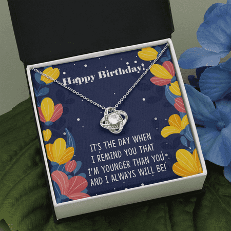 Happy Birthday Sister Gift Necklace For Sister Birthday Gift Necklace For Sister Love Knot Gift Necklace From Sister Brother