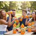 thumbnail image 2 of Crush Caffeine Free Orange Soda Pop, 16.9 fl oz, 6 Pack Bottles, 2 of 6