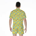 thumbnail image 2 of Cute Cartoon Duck Pattern Short Sleeve Men'S Rompers, Duck Casual Summer Jumpsuits Outfit, 2 of 4