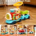 thumbnail image 4 of FVLOENG Baby Push Walkers Activity Table Center  4 in 1 Push Pull Sit and Ride Train Toys, Music Panel for 12 Months+ Early Educational Gift Infant Boys Girls, 4 of 8