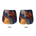 thumbnail image 5 of Lsque Cosmic Dog Starry Night Printed Women's Running Shorts with Liner Pockets,Elastic Quick Dry Workout Athletic Gym Yoga Shorts,Womens High Waist Shorts-Medium, 5 of 9