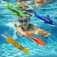 thumbnail image 3 of 8Pc 5" Underwater Diving Torpedoes Sharkpedo, Kids Pool Dive Throw Toypedo Sharks Glides Up to 20 Feet Fun Water Games for 3Y+ Boys and Girls, 3 of 5