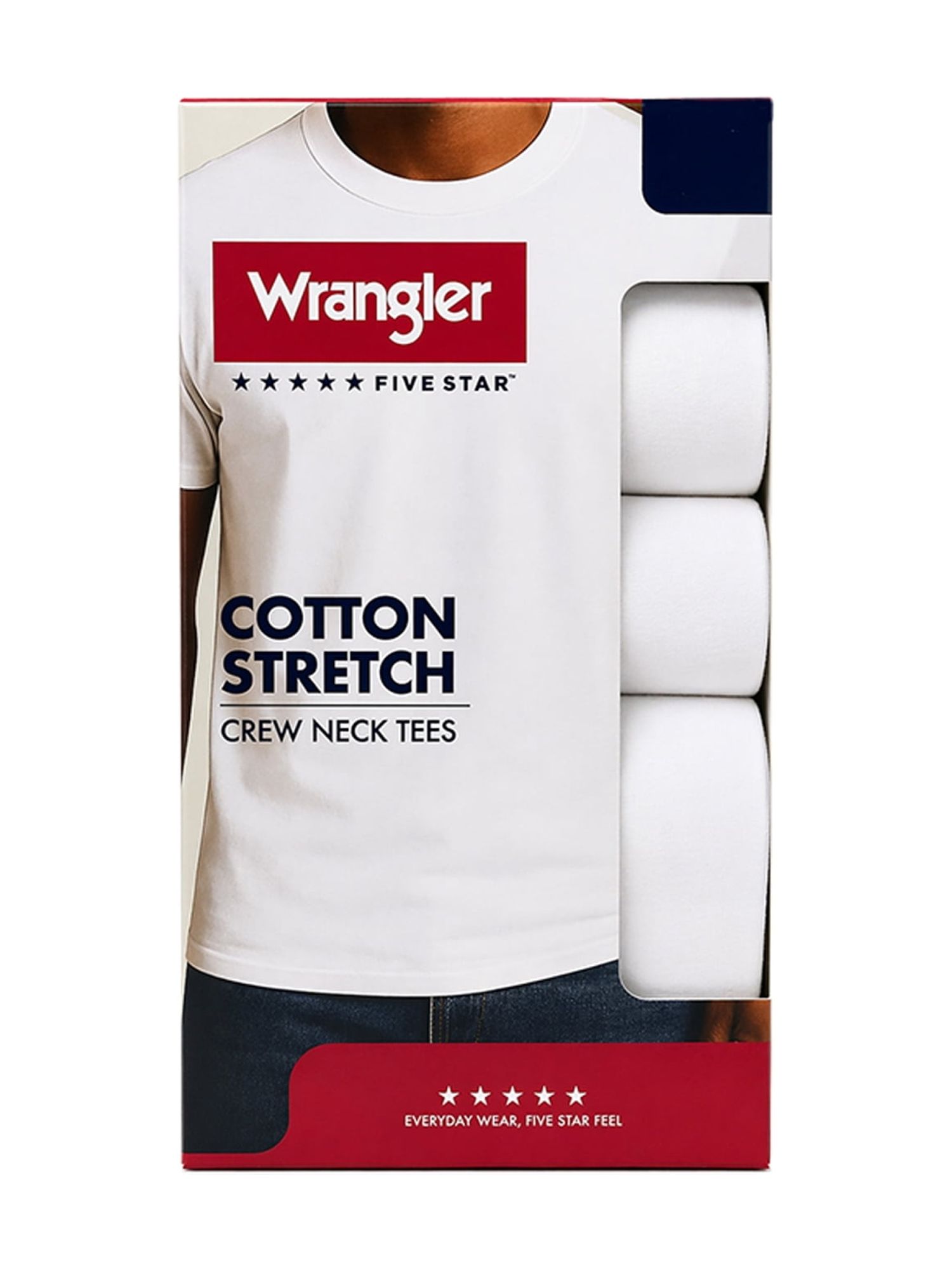 Wrangler Men's Relaxed Fit Crewneck Stretch Tee, 6-Pack photo 2