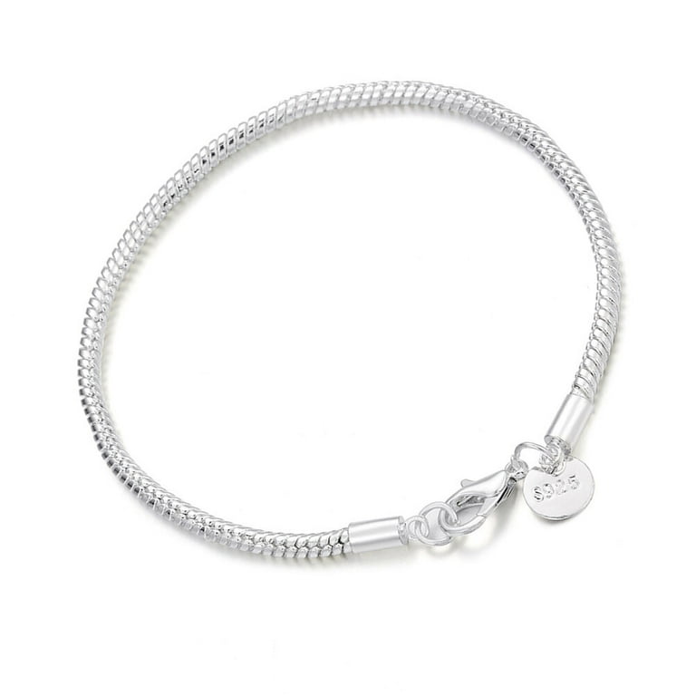 Box Chain Bracelet in Platinum, 4.3mm