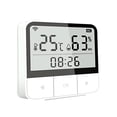 thumbnail image 1 of Yeacher WiFi Intelligent Temperature Humidity Sensors Time Large Display for Home Office Bedroom Kitchen Living Room Hotel Temperature Humidity Sensors, 1 of 8
