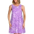 thumbnail image 1 of Disketp Lilac Glittering para Vestido sin Mangas para Mujeres, Vestidos de Verano para Mujeres, Casual y Holgado para la Playa, 1 of 7