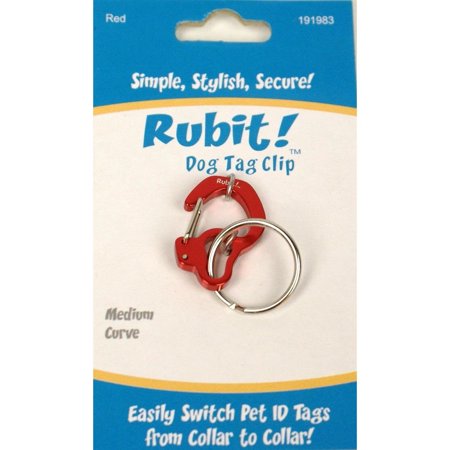 UPC: 0628586191983 | Rubit! Curve Shape Dog Tag Clip Medium