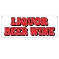 thumbnail image 1 of Liquor Beer Wine 13 oz Vinyl Banner With Metal Grommets, 1 of 4