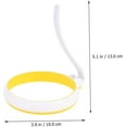 thumbnail image 5 of Egg Rings for Frying Eggs, 4-inch Silicone Fried Egg Rings Set, 2-pack, Folding Round Mold for Pancakes, Breakfast Sandwich, Nonstick Egg Ring for Frying Eggs - No Leak, 5 of 5