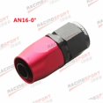 thumbnail image 1 of AN4 AN6 AN8 AN10 AN12 AN16 AN20 Straight 0/45/90 Degree Swivel Oil Fuel Line Hose End Fitting Adapter Black Red~2903, 1 of 1