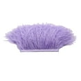 thumbnail image 1 of Rongfmy 1 Yard Dyed Ostrich Feather Fringe Trim Ribbon Embellishment Light purple, 1 of 6