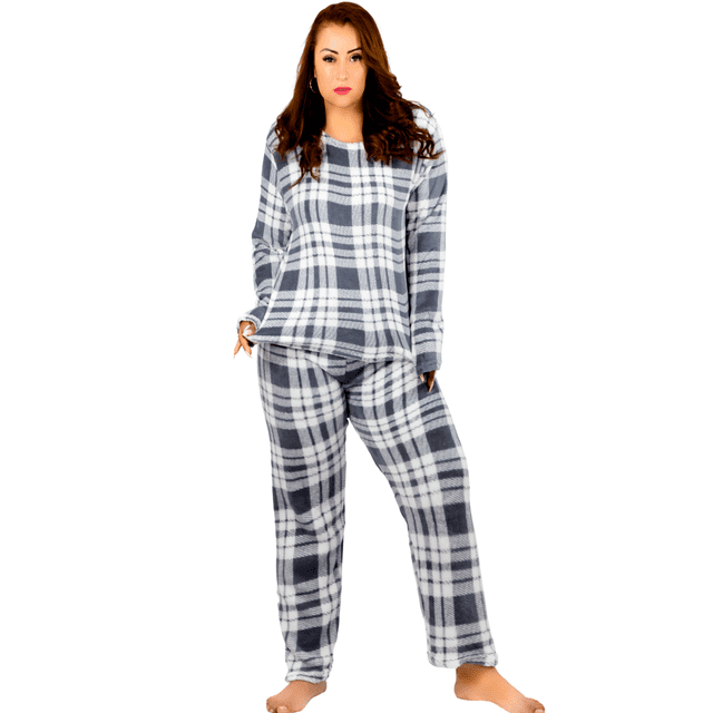 Pijama Afelpada Mujer Polar Pantalón Sudadera Unitalla