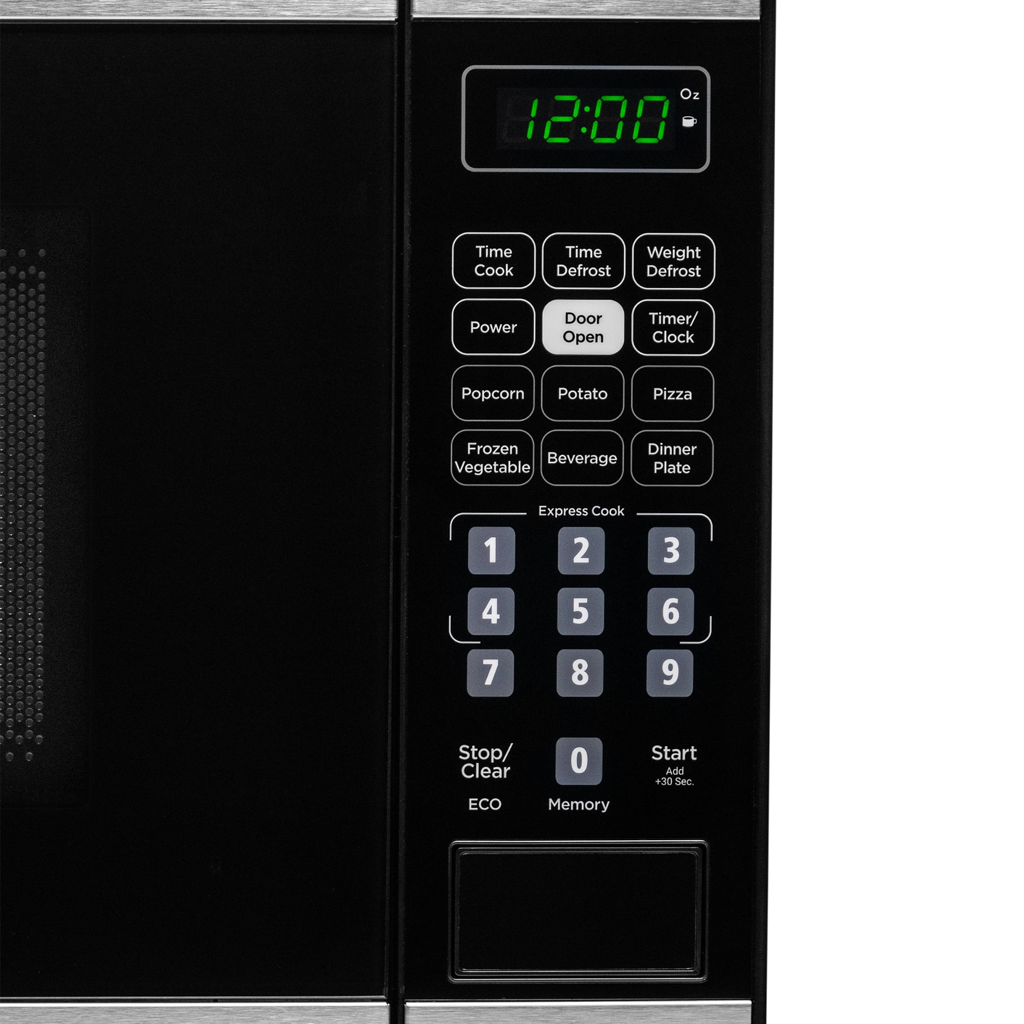 Danby 0.7 cu. ft. Countertop Microwave in Black and Stainless Steel (DBMW0722BBS)