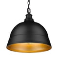 thumbnail image 4 of Golden Lighting Rebel 2-light Pendant in Matte Black, 4 of 4